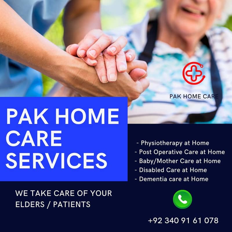 PAK HOME CARE SERVICES / CARE AT YOUR HOME FOR YOUR ELDERS 0