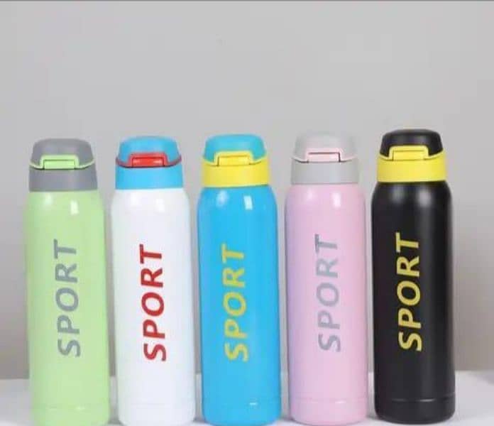 Thermos Cup Water Bottle With Straw, 500 ML 7