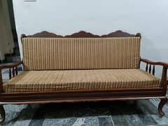 5 Seater Sofa Set Wooden (Premium Seats)