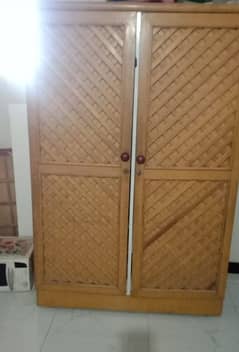 2 doors wardrobe for sell pure wood