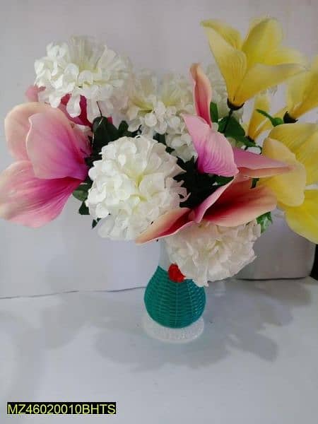 Artificial flowers bunch with pot 2