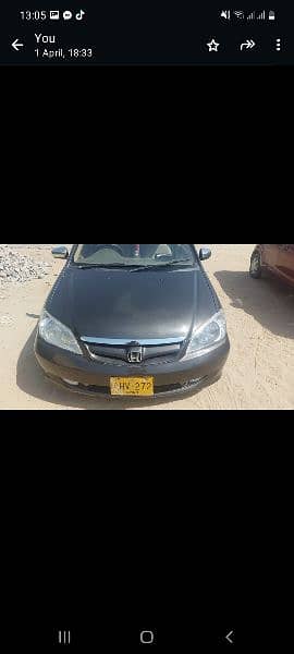 honda civic car automatic with changed engine. 4