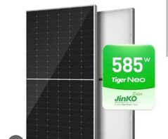 Jinko N-Type 585watts solar panels fully documented online verified. .