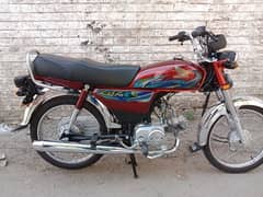70cc bike 24 model use 1 month only