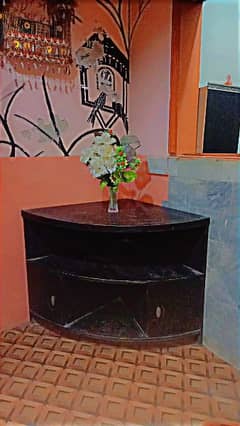 wooden corner table