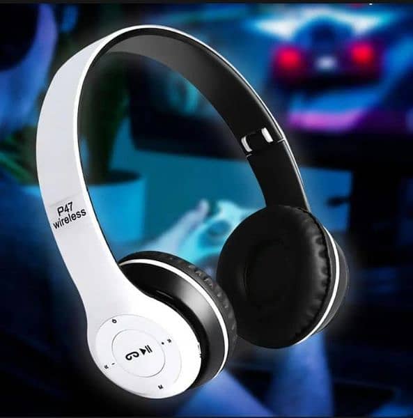 P47 Bluetooth Foldable Headset With Microphone Support 0
