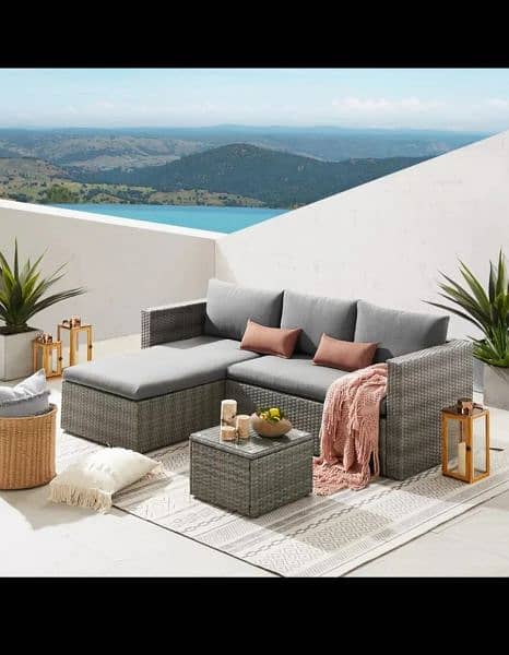 outdoor rattan sofa set available in Wholesale prise rate 10k pr seat 6