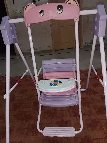 Baby chair swinging light purpal colour for sale 1