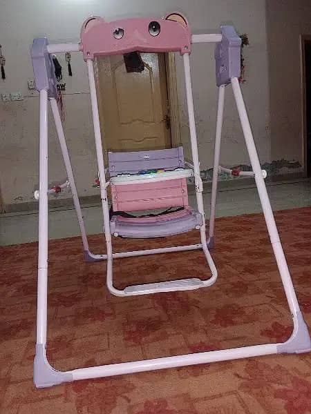 Baby chair swinging light purpal colour for sale 2
