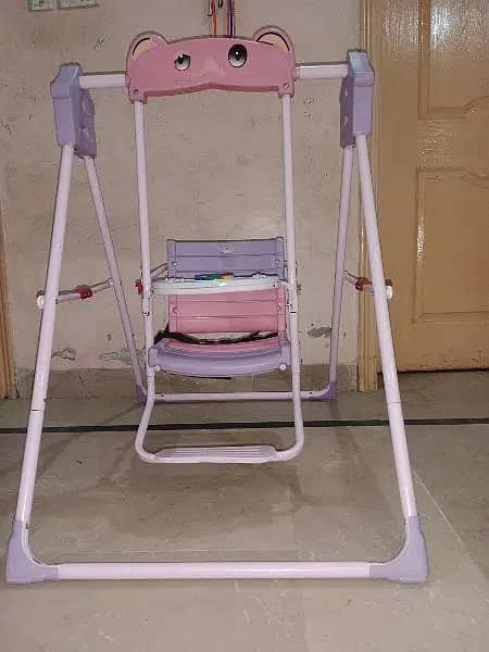 Baby chair swinging light purpal colour for sale 4