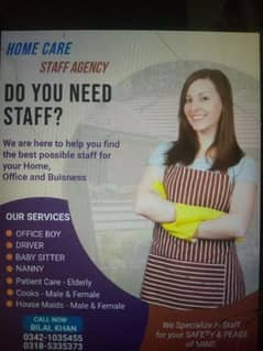 Maids / House Maids / Baby Sitter / Driver / Patient Care / Nanny