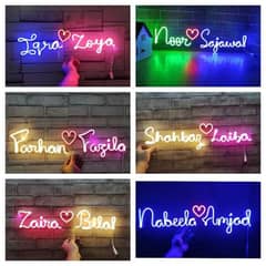 neon sign | couple names | neon light | 3d neon|sign board/03125663703