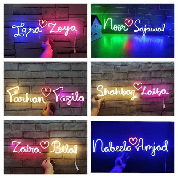 neon sign | couple names | neon light | 3d neon|sign board/03125663703 0