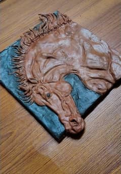 Mini horse clay tile for decor