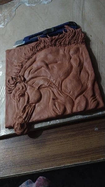 Mini horse clay tile for decor 2