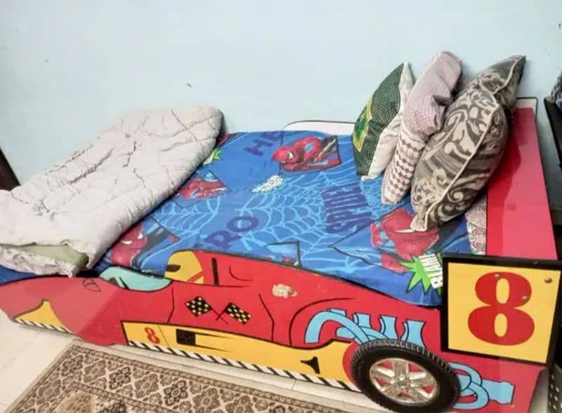 IKEA Kids Car Bed, with FREE MATTRESS 0