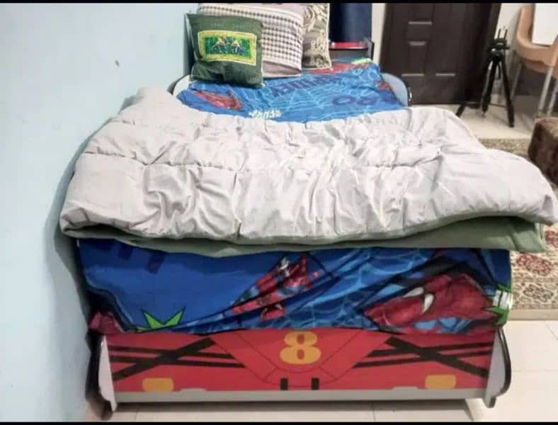 IKEA Kids Car Bed, with FREE MATTRESS 4
