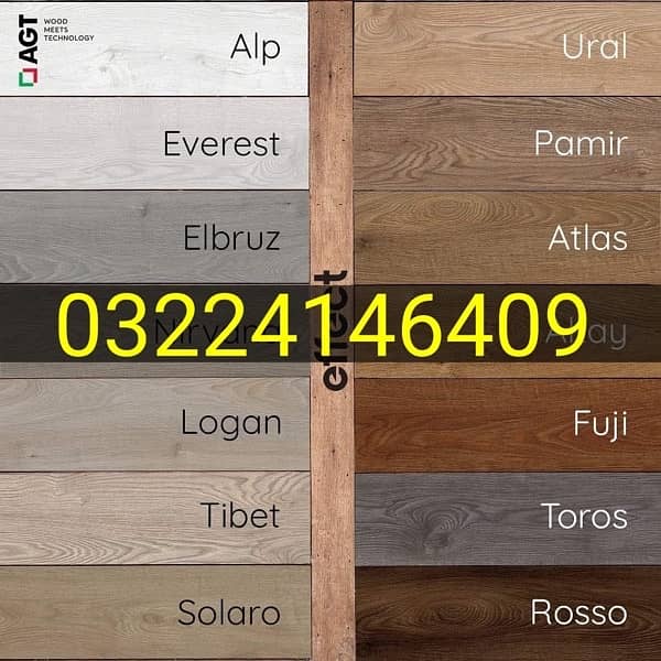 AGT Lamented Wooden Floors, PVC wall Skirting , Fluted panels . 0