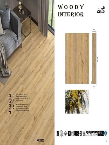 AGT Lamented Wooden Floors, PVC wall Skirting , Fluted panels . 2