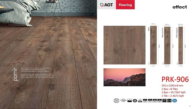 AGT Lamented Wooden Floors, PVC wall Skirting , Fluted panels . 6