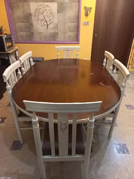 Chalk Painted Dining Table 1