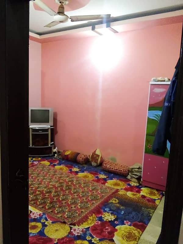 Fully Decorated Ground Facing 2 Bed Dd West Open Corner Flat For Sale North Karachi 6