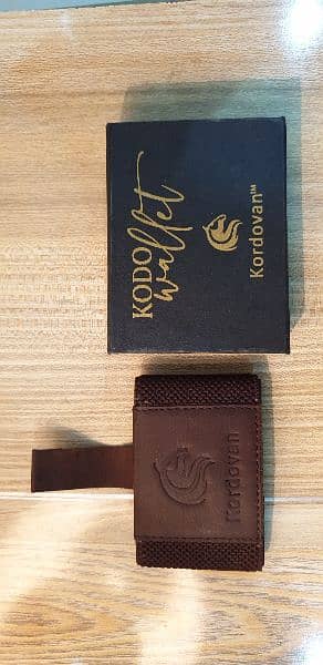kodo wallet pure leather Dark brown 1