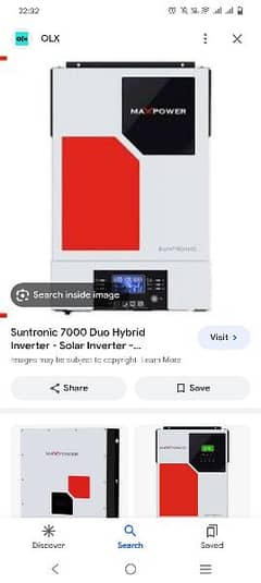 Solar Hybrid inverter on off grid 6kw maxpower