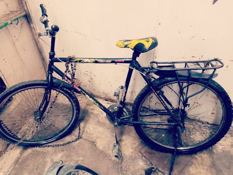 bicycle for sell used good condition black color 2