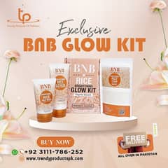 BNB Rice Facial Kit Face Wash Organic Brightening Glow 3 in 1