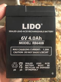6 volt 4 Ah Battery
