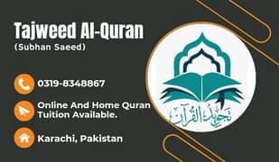 Online and Home Quran Tuition