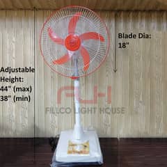 18 Inch Rechargeable Pedestal Fan | Charging Fan
