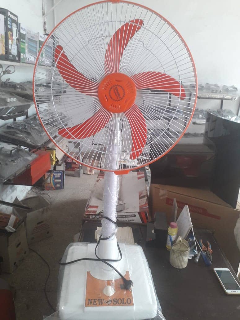 18 Inch Rechargeable Pedestal Fan Good Battery Backup 2