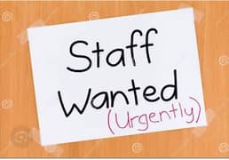 Male and female staff required
