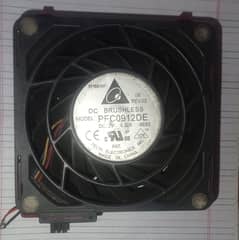 12 VDC Brushless Double Fan with Full Throw