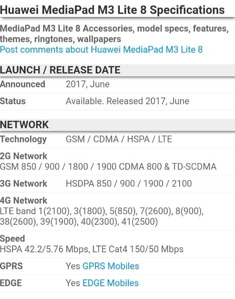 Huawei Mediapad M3 Lite 8 4/64 2