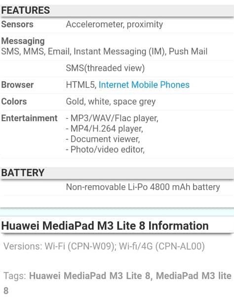 Huawei Mediapad M3 Lite 8 4/64 3