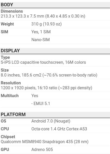 Huawei Mediapad M3 Lite 8 4/64 4