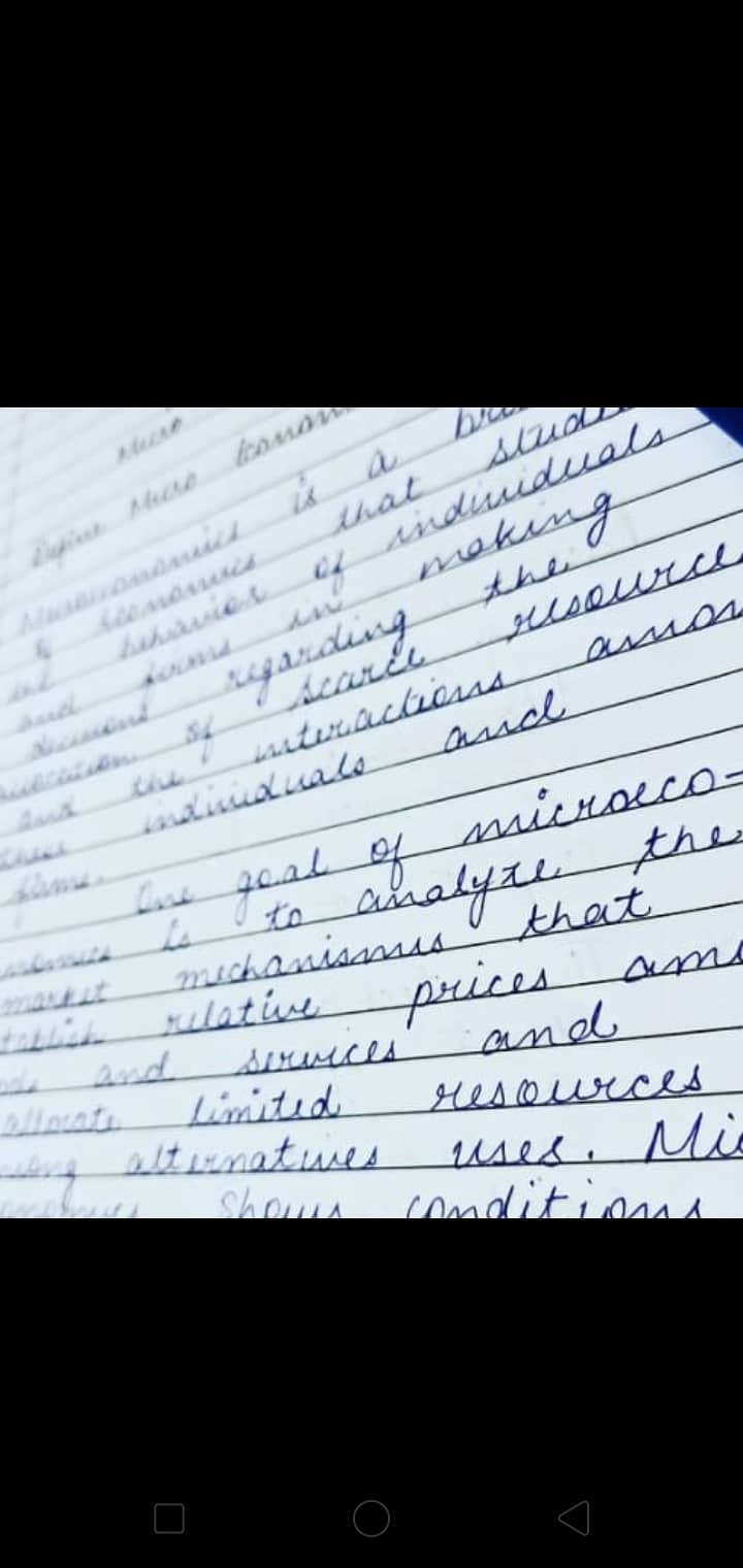 Hand writing assignments work 10