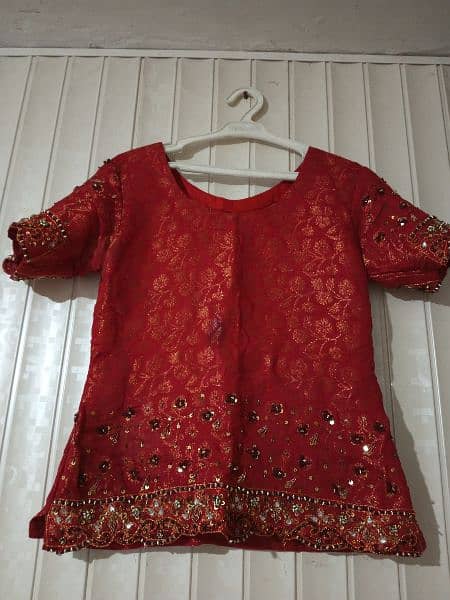 bridal lahanga and walima frock 2