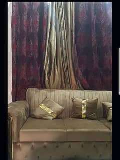 4 velvet curtains in excellent condition