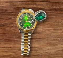 Brand new role watch with free italian design ring