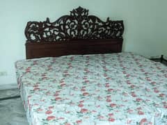 Pure Wooden Chinioti Double Bed  With Dressing Table   Antique Design 0