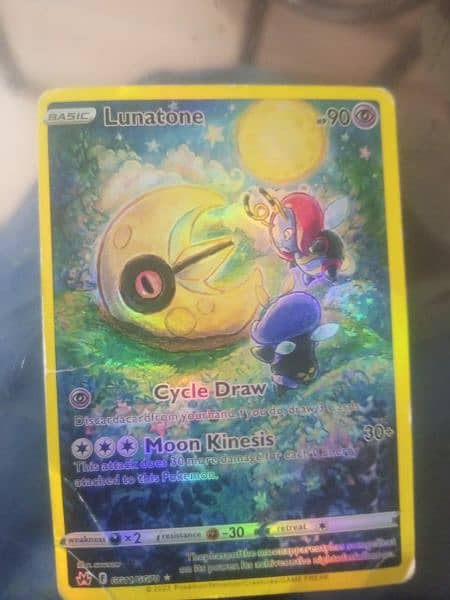 Lunatone Pokemon Card 0