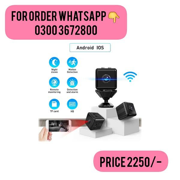 New A10 1080p Hd 2mp Wifi Mini Security Camera With PIX LINK App 13