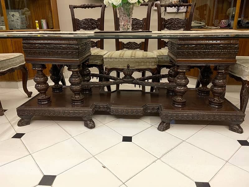 Chiniyoti  Wooden Dinning Table for 8 persons 1