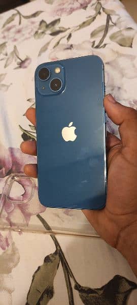 iphone 13 blue color 256gb mint phone water pack 7