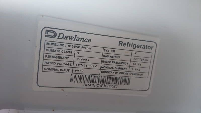 Dawlance refrigerator new with 12yr warranty 3