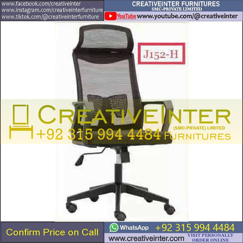 Gaming Study Office table Executive Chair Workstation Reception Desk 4
